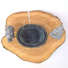 20cm Glazed Drip Tray | Oval | Blue