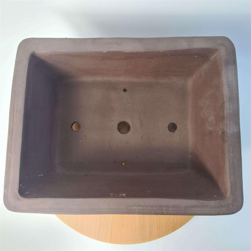 37cm Unglazed Bonsai Pot | Rectangle | 37cm x 28cm x 12cm | Brown - Yorkshire Bonsai