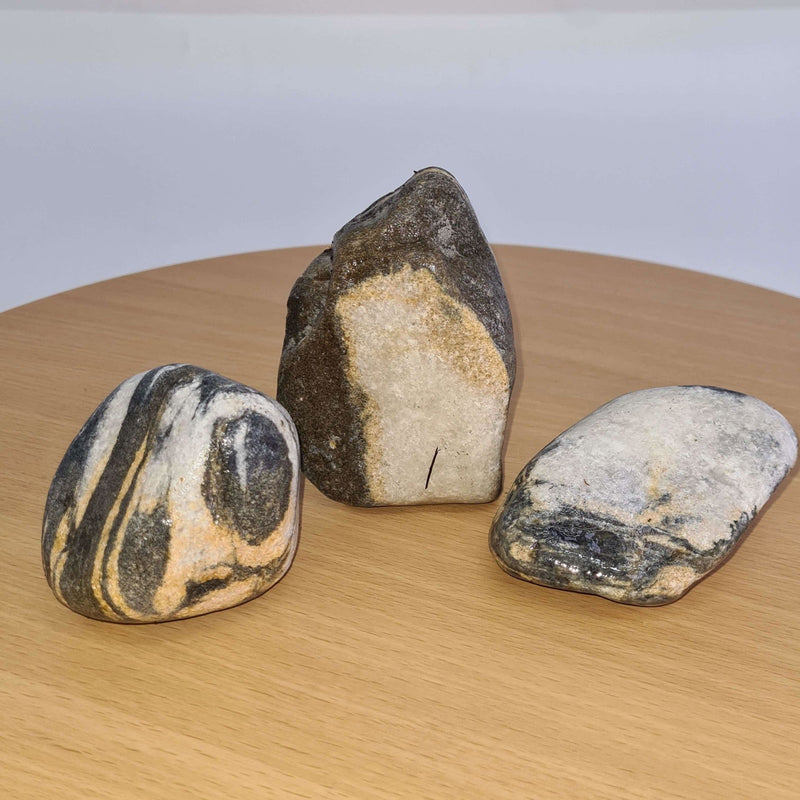3 x Decorative Rock for Bonsai Tree Landscapes | Grey Angel | 6-10cm - Yorkshire Bonsai