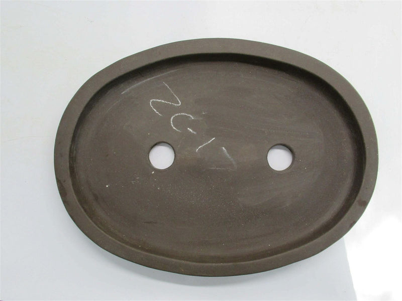 50cm Unglazed Bonsai Pot | Oval | 50cm x 36cm x 7cm | Brown - Yorkshire Bonsai