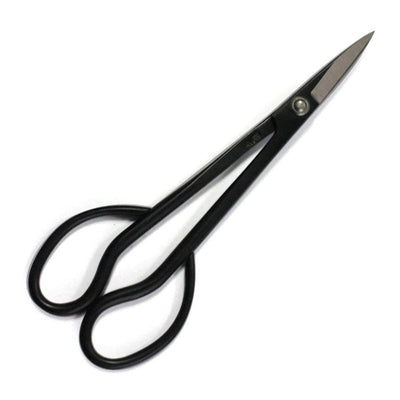 Japanese Premium Ryuga Black Carbon Steel Bud Scissors 180mm | With Case - Yorkshire Bonsai