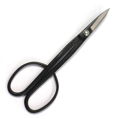 Japanese Premium Ryuga Black Carbon Steel Long Handle Bud Scissors 210mm | With Case - Yorkshire Bonsai