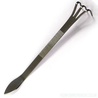 Ryuga Stainless Steel Bonsai Root Rake / Spatula Combination Tool - Yorkshire Bonsai