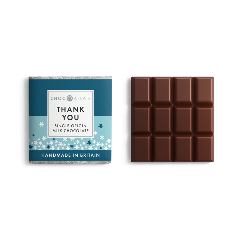 "Thank You" Chocolate Bar 30g Milk Chocolate - Yorkshire Bonsai